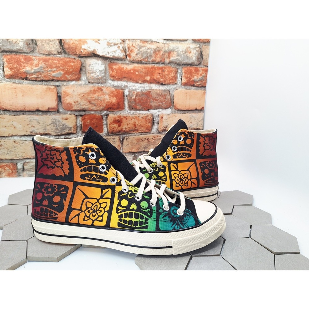 Converse Chuck 70‎ High Top Dia De Los Muertos Mens Size 11.5 A07985C New Rare - Picture 2 of 9